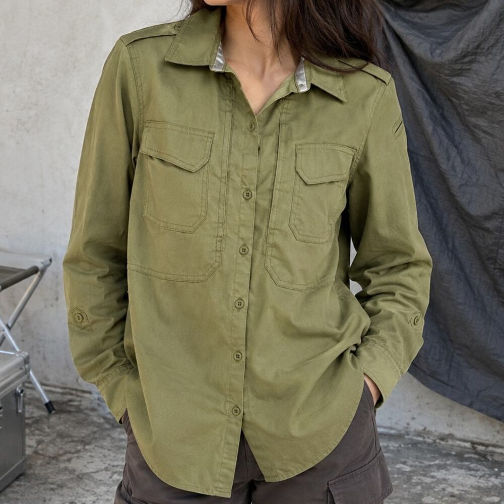 5.11 Tactical Spitfire Shooting Shirt M Olive Green Utility Gorpcore Workwear